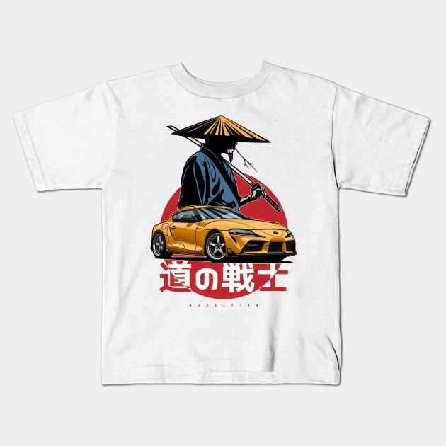 Warrior of the road. Supra A90 Kids T-Shirt by Markaryan